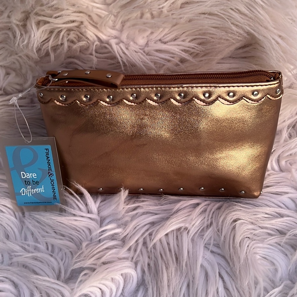 Frankie and Johnny  GOLD Wristlet, mini Bag